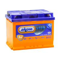 Аккумулятор АКОМ + EFB  6СТ- 62 евро